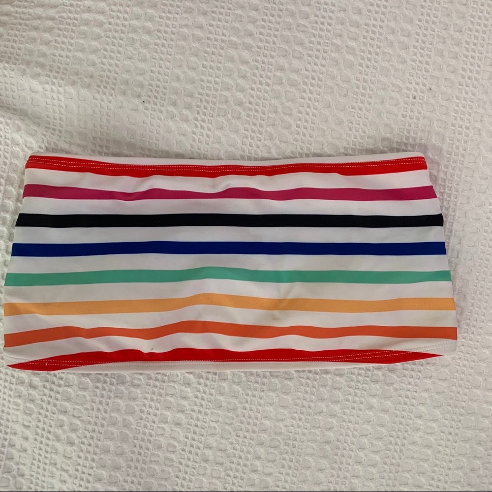 Bandeau Rainbow Swimsuit Top SZ: M